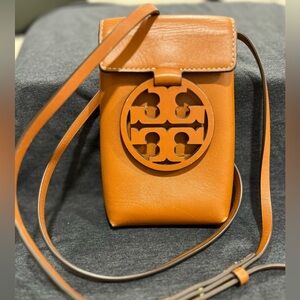 Tory Burch Nano Crossbody - Brown Leather